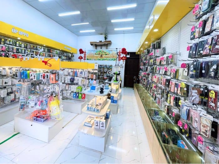 Mẫu thiết kế cửa hàng bán phụ kiện điện thoại cho mọi quy mô