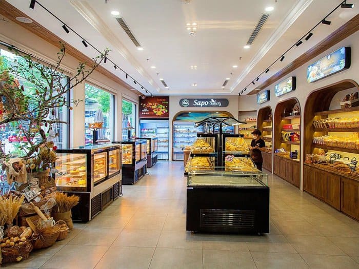 Mẫu thiết kế cửa hàng bán bánh ngọt nhỏ 09