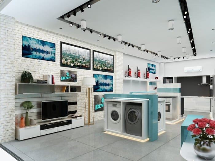 Mẫu thiết kế cửa hàng diện tích nhỏ 02