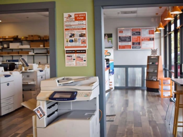 Mẫu thiết kế cửa hàng dịch vụ photocopy 05