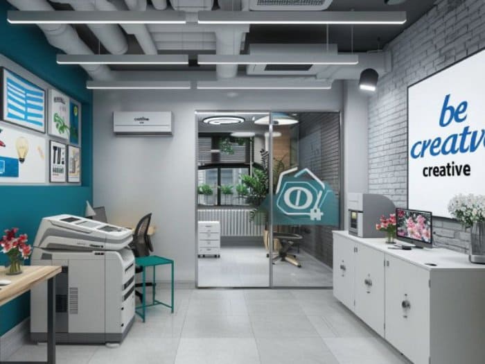 Mẫu thiết kế cửa hàng photocopy 11