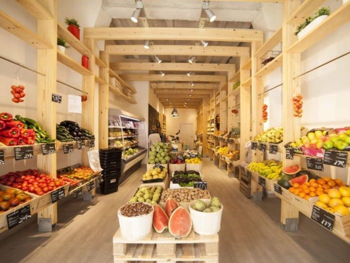 Mẫu thiết kế cửa hàng bán trái cây 07