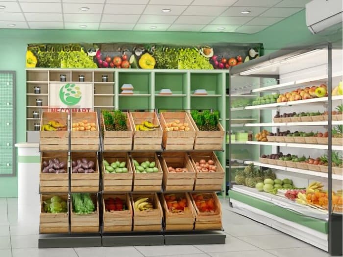 Mẫu thiết kế cửa hàng bán trái cây 08