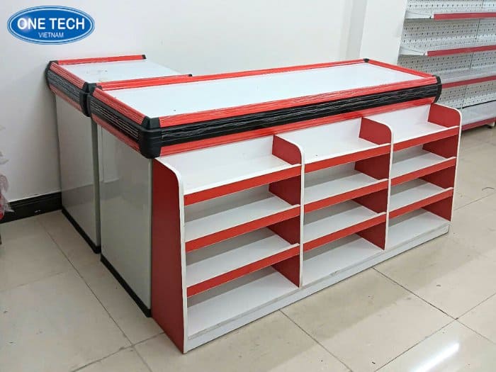 Bàn thu ngân chất liệu kim loại