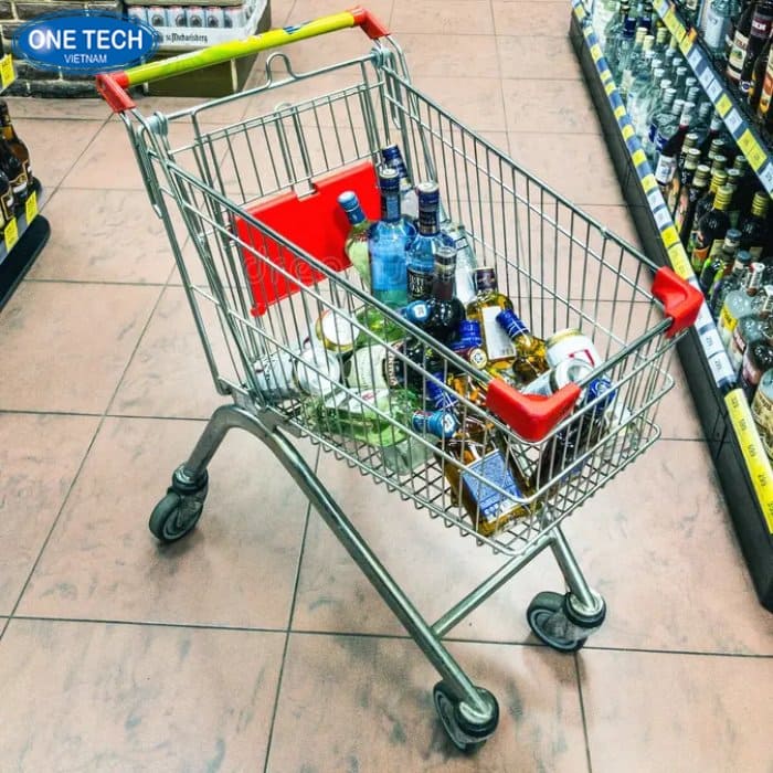 Xe đẩy siêu thị ở Hải Phòng từ 60lit đến 150 lít
