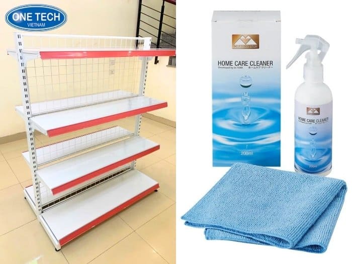 Vệ sinh kệ bằng dung dịch tẩy rửa