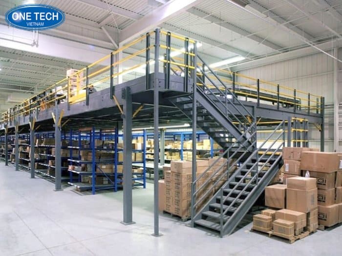 Kệ sàn Mezzanine phân khu lưu trữ bia rượu thông minh