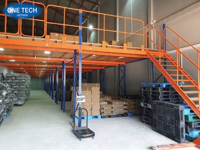 Kệ sàn Mezzanine tăng diện tích sàn kho lưu trữ