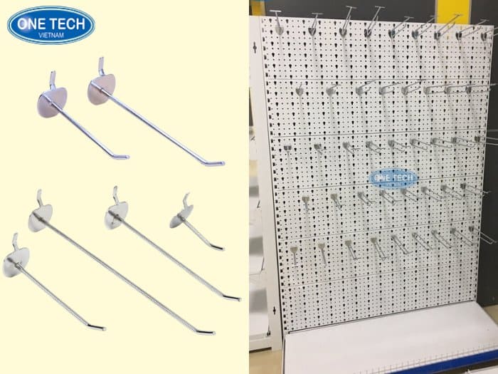 Móc treo mini kệ siêu thị lưng tôn