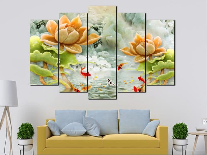 Tranh treo tường phong thủy trong dịp gần tết