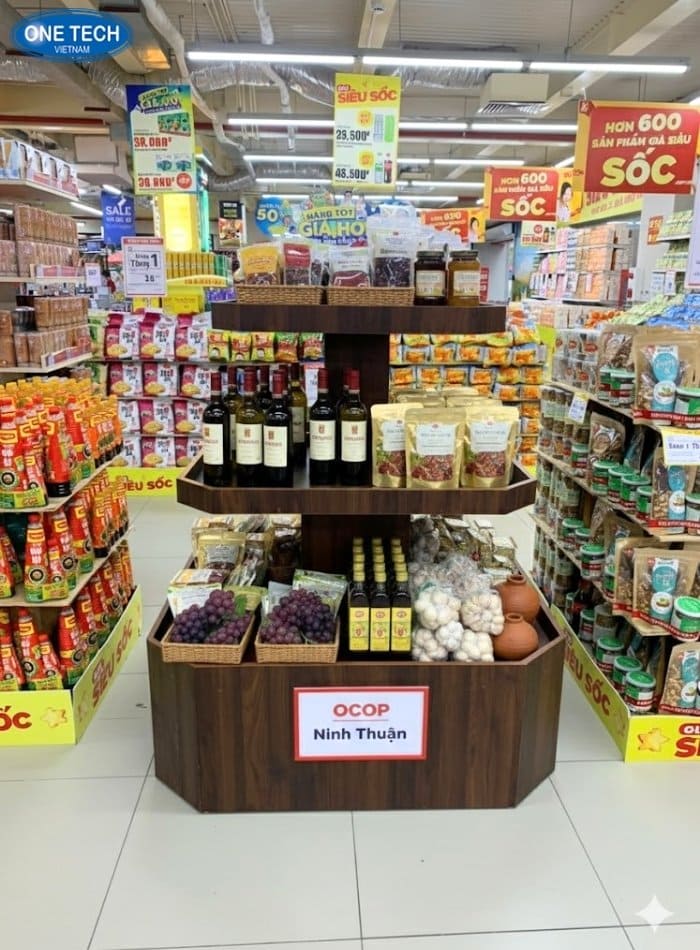 Ụ lớn cho các vị trí nổi bật để trưng bày sản phẩm OCOP