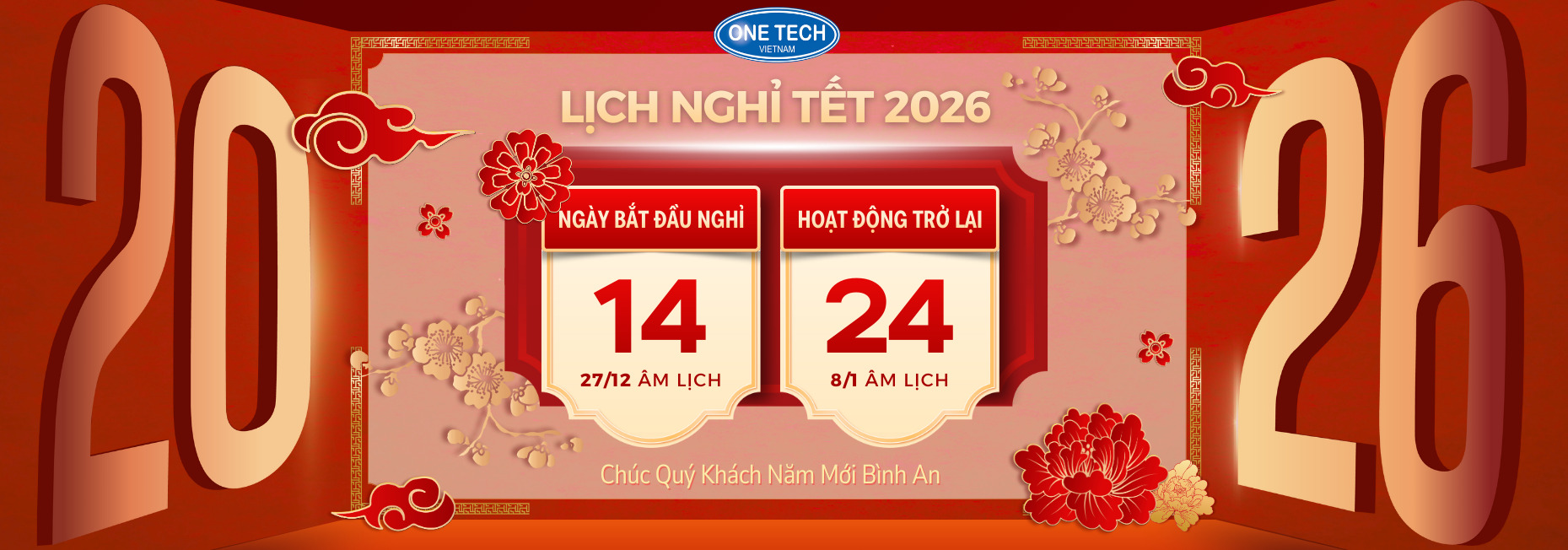 Banner tết onetech group
