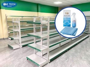 Cách vệ sinh kệ để hàng siêu thị bền đẹp