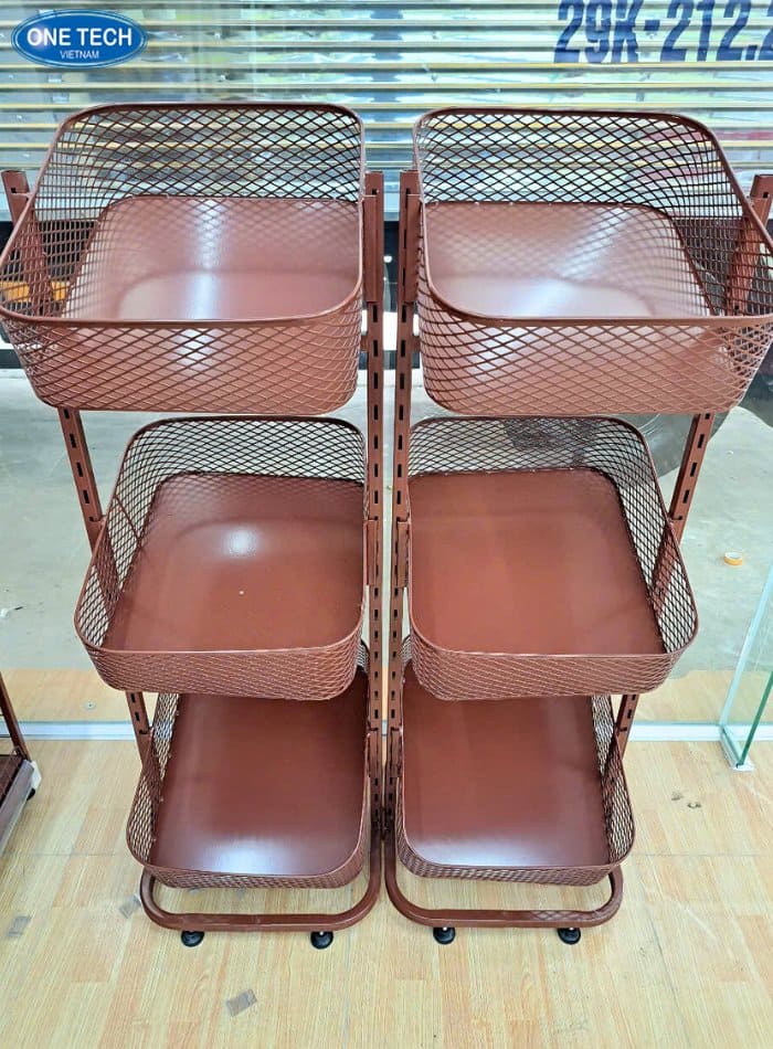 Kệ giỏ mì 3 tầng nhỏ gọn