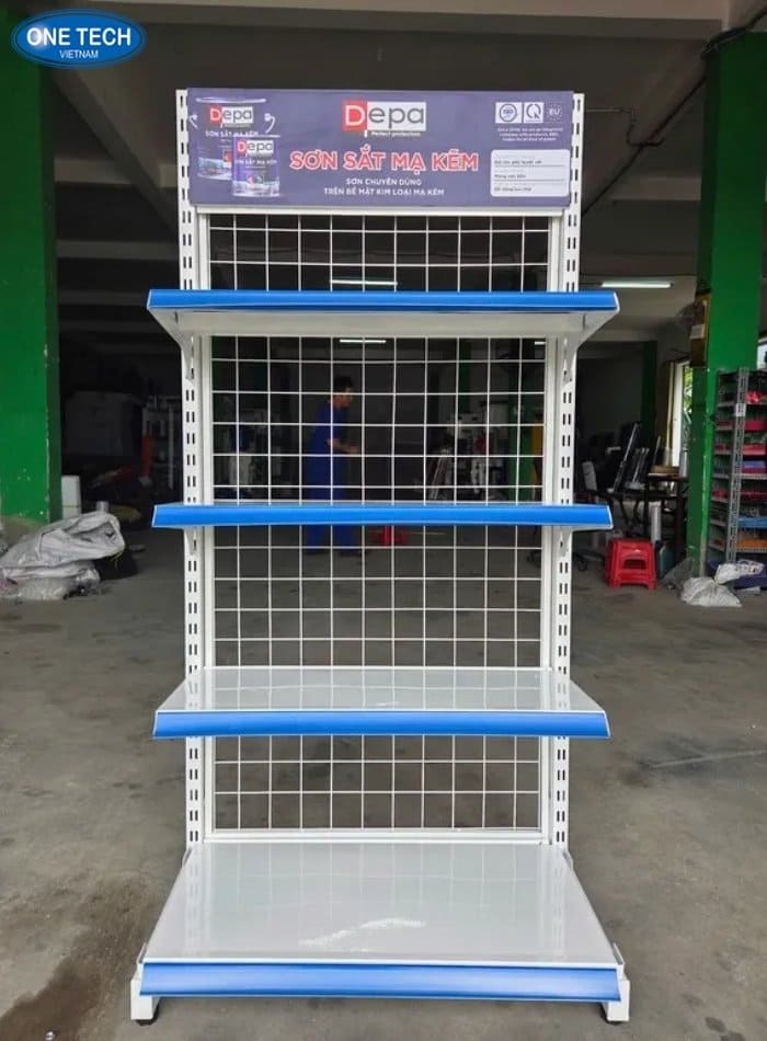 Kệ lưng lưới 4 tầng