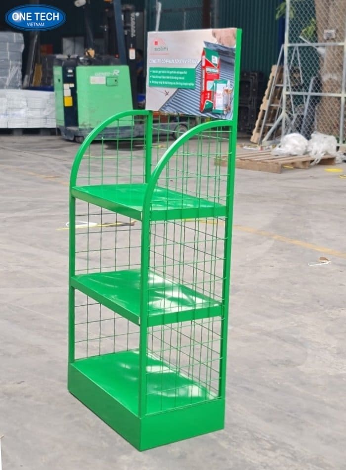 Kệ màu xanh lá 3 tầng