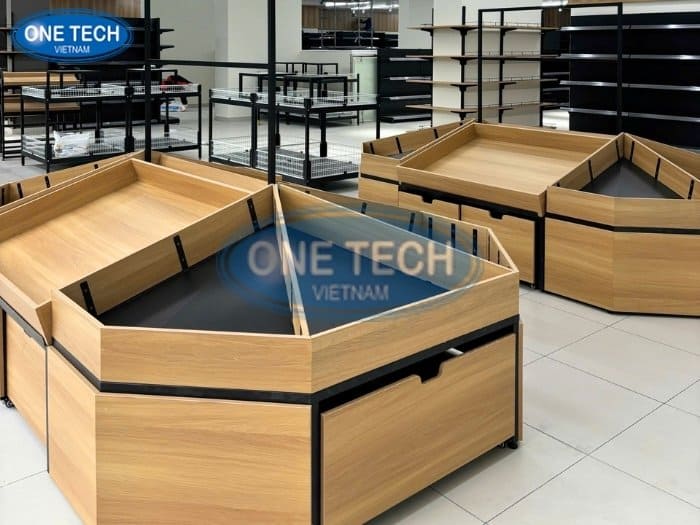 Kệ rau củ quả cho khu vực tươi sống