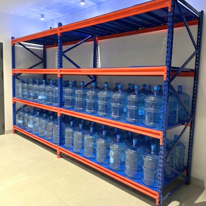 Kệ trung tải để bình nước số lượng lớn