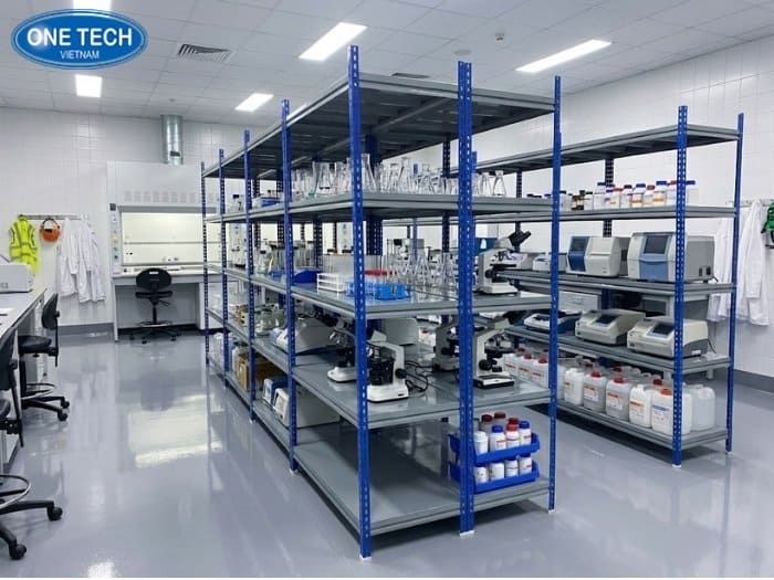 Kệ V cài cho phòng thí nghiệm