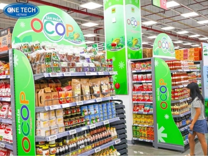 Tìm hiểu về mẫu kệ bày sản phẩm ocop