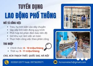 One Tech Group tuyển dụng lao động phổ thông