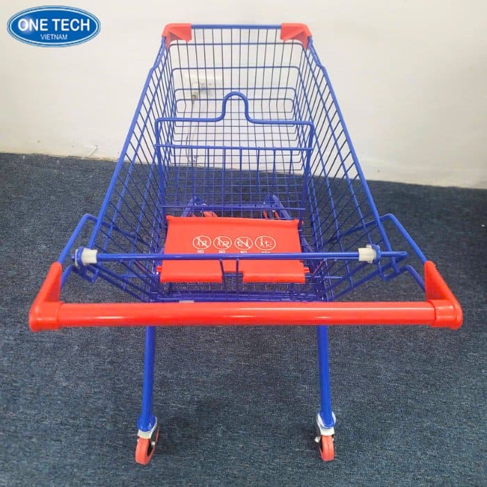 Xe đẩy siêu thị sơn tĩnh điện