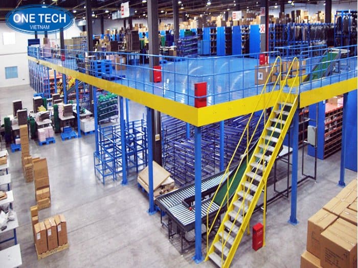 Kệ sàn Mezzanine - Mở rộng diện tích sử dụng kho xưởng