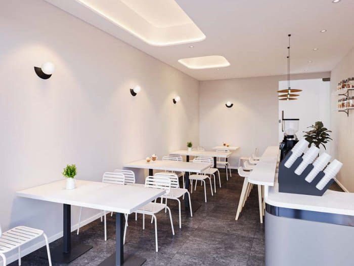 Mẫu quán cafe tối ưu chi phí