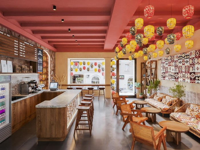 Mẫu thiết kế cửa hàng bán cafe đẹp 07