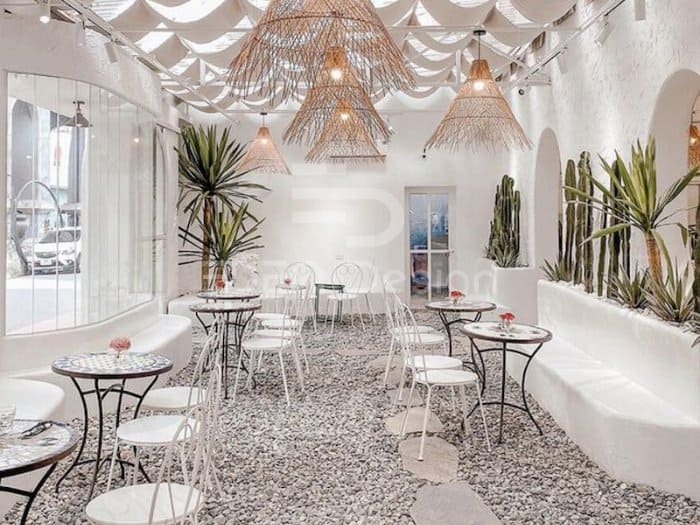 Mẫu thiết kế không gian trắng tinh khôi