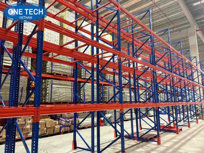 Kệ Double Deep sắt hộp lưu trữ hàng nặng 02