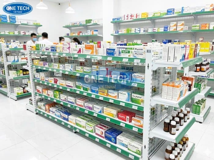 Kệ lưng lưới để thuốc tây thông thoáng
