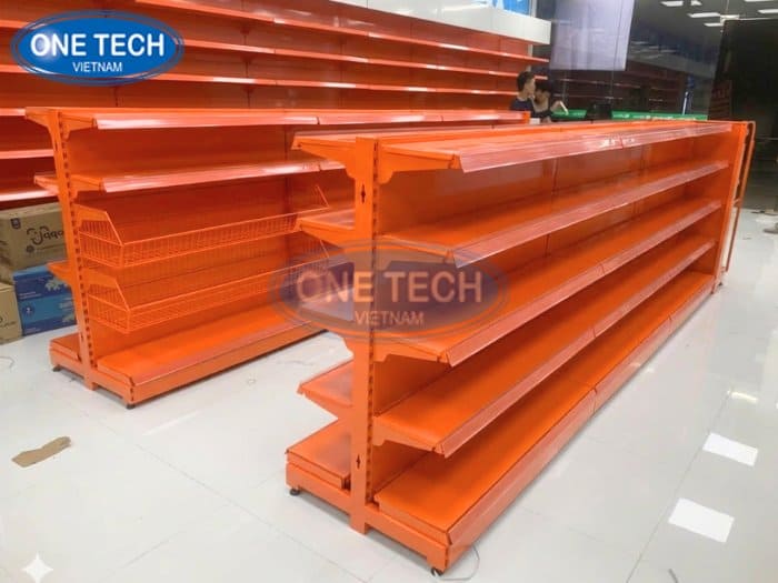 Kệ lưng tôn liền màu cam