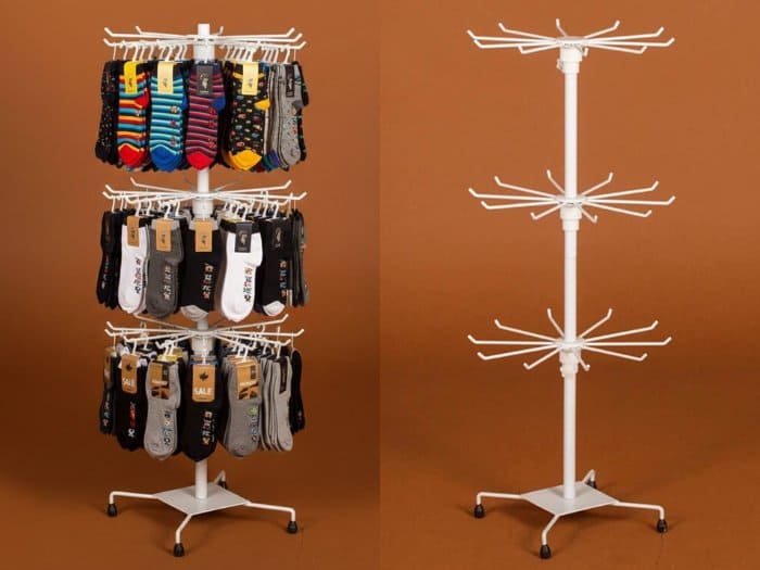 Kệ tròn trưng bày tất vớ thu hút