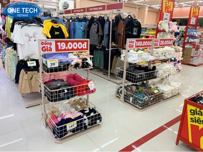 Kệ trưng bày cho khu tiêu dùng cơ bản 01