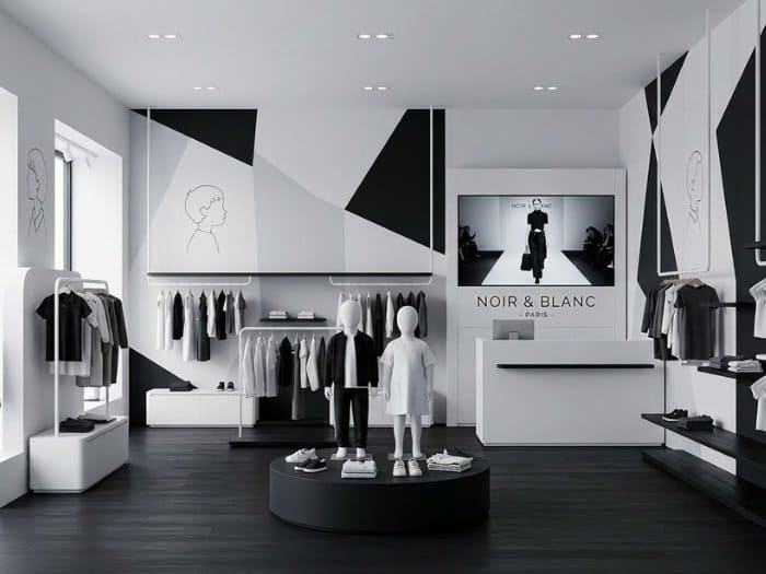 Không gian shop thời trang trẻ em tối giản, đẳng cấp