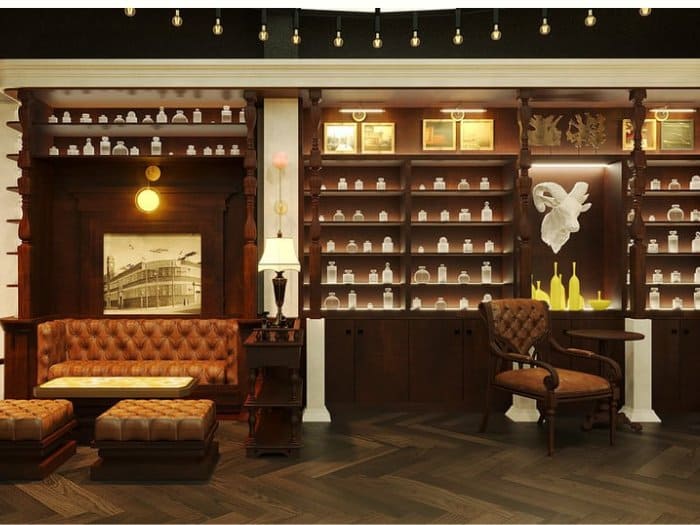 Phong cách Cổ điển với tone nâu quyền lực cho cửa hàng