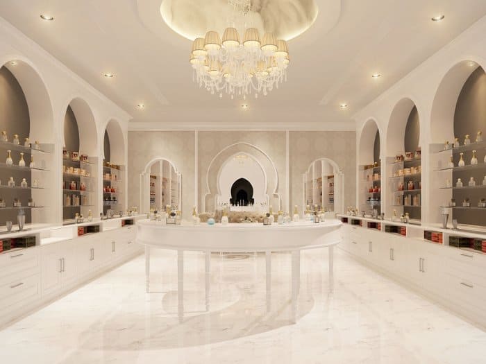 Phong cách Hoàng gia Trung Đông cho cửa hàng quy mô lớn