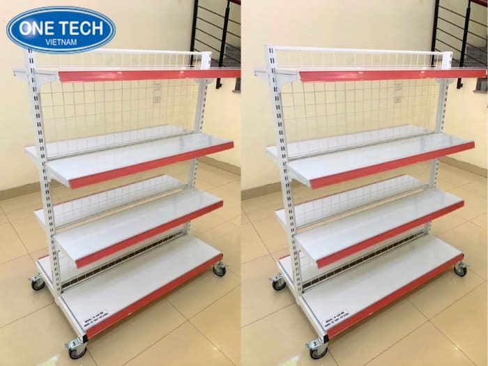 Kệ siêu thị có bánh xe tiện lợi