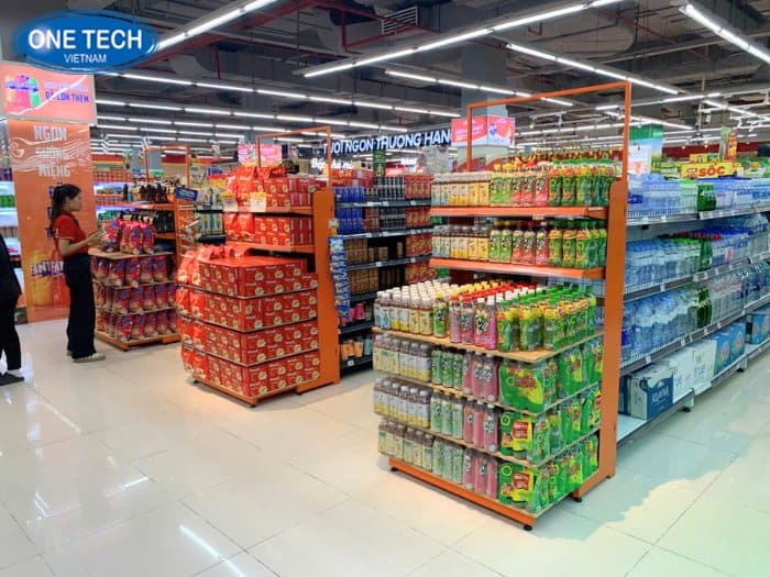 Kệ trưng bày cho khu tiêu dùng cơ bản 01