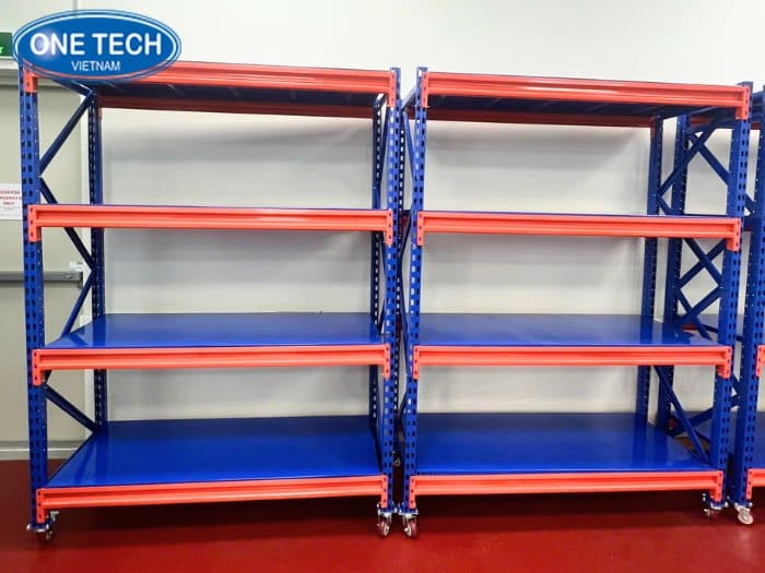 Kệ trung tải để hàng có bánh xe tải cao