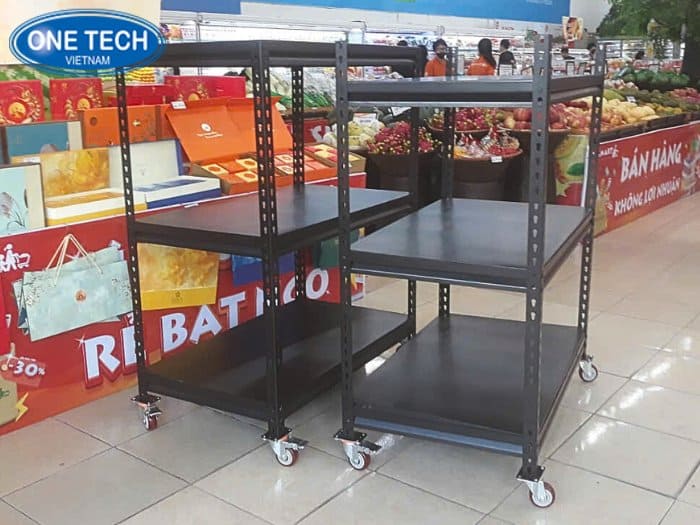 Kệ V cài thông minh có bánh xe