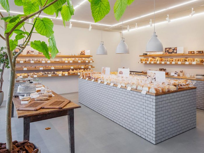 Mẫu thiết kế cửa hàng bán bánh mì 03