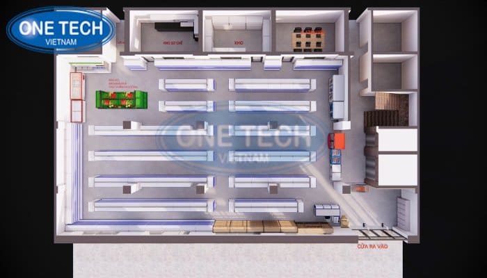 Mẫu thiết kế siêu thị mini cơ bản dễ ứng dụng