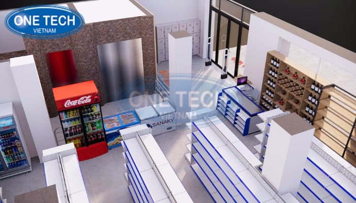 Mẫu thiết kế siêu thị mini cơ bản dễ ứng dụng 05