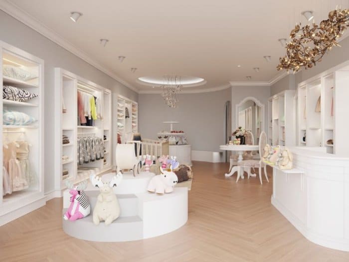 Thiết kế cửa hàng với ánh sáng âm kệ đẹp, chuyên nghiệp