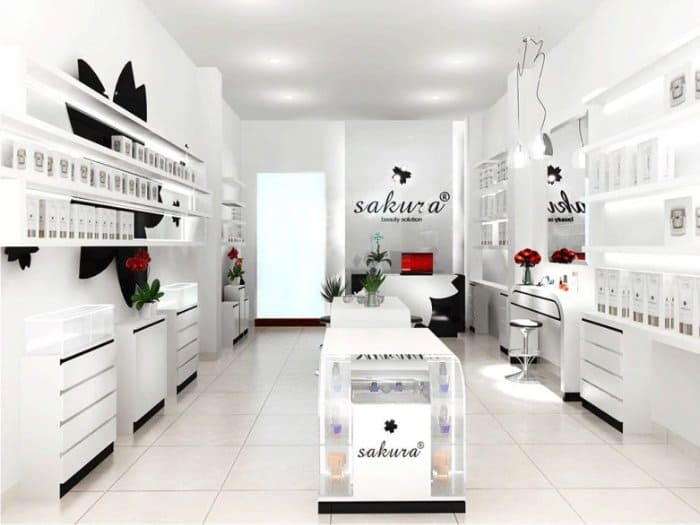 Mẫu thiết kế màu trắng phối đen hiện đại