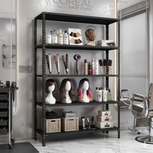 Tổng hợp mẫu kệ trưng bày trong tiệm tóc đẹp, hiện đại