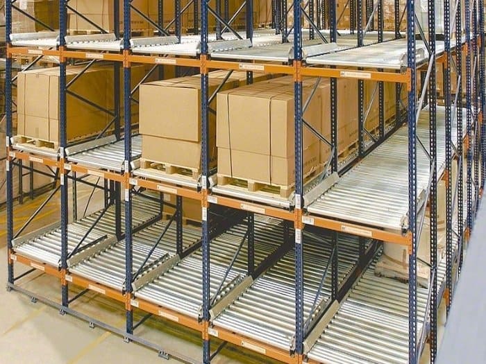 Kệ con lăn, lý tưởng với phương pháp FIFO