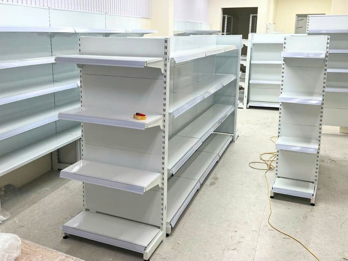 Kệ siêu thị thanh lý lưng tôn liền